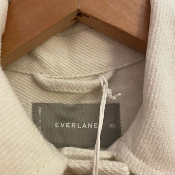 Everlane NWT Oversized Long Sleeve Button Up Minimalist Shirt Jacket Shaket XS - Picture 6 of 10